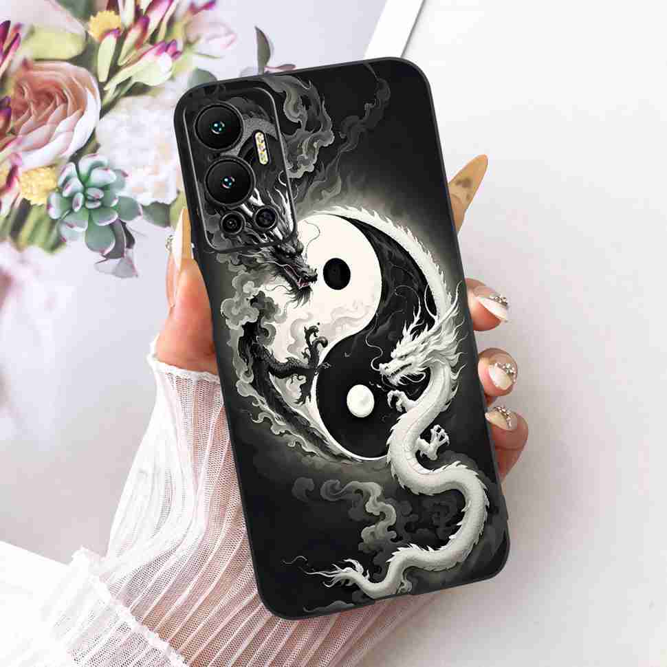 Чехол для Infinix Hot 12 2022 Животный Рисунок Мягкий Силиконовый Чехол для Телефона Для Infinix Hot 12 Hot12 X6817 X6817B