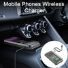 Non-slip DIY Trim Car Wireless Charger Wide Compactible Rectangle Fast Charging Overheating Prevention Phone Charger Pad