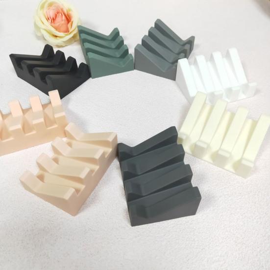 Держатель для мыла, практичная нескользящая мыльница с легким доступом, мыльница, кухонная полка для хранения губок, мыльница для душевой комнаты