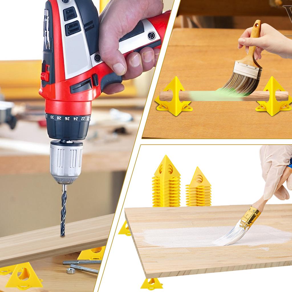 50 шт. Пирамидальные подставки для краски Мини треугольные подставки Треугольные подкладки для краски Ножки Деревообрабатывающий инструмент для холста Дверцы шкафа Подкладка для покраски