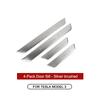 Tesla Door Sill Metal Pedal Protector Cover Accessories For Model 3 Car Threshold Strip Decoration Sticker Model3 2017-