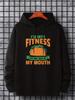 Casual Cartoon Food Taco Print Hoodie Sweatshirt
