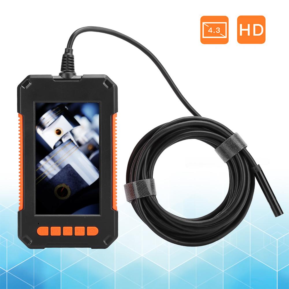 1080p портативная эндоскопическая камера 4,3-дюймовый ЖК-экран портативная водонепроницаемая камера для осмотра бороскопа