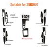 Carbon Fiber Anti-Scratch Console Sticker for 21 Bestune B70 Models