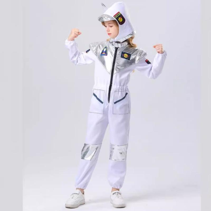 Wandering Earth Children Astronaut White Onesie Space Suit Suit Festival Party Stage Costume