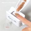 Profesional White ABS Double Layer Glitter Powder Box Recycled Nail Powder Storage Box Portable Infiltration Powder Container Nail Tool