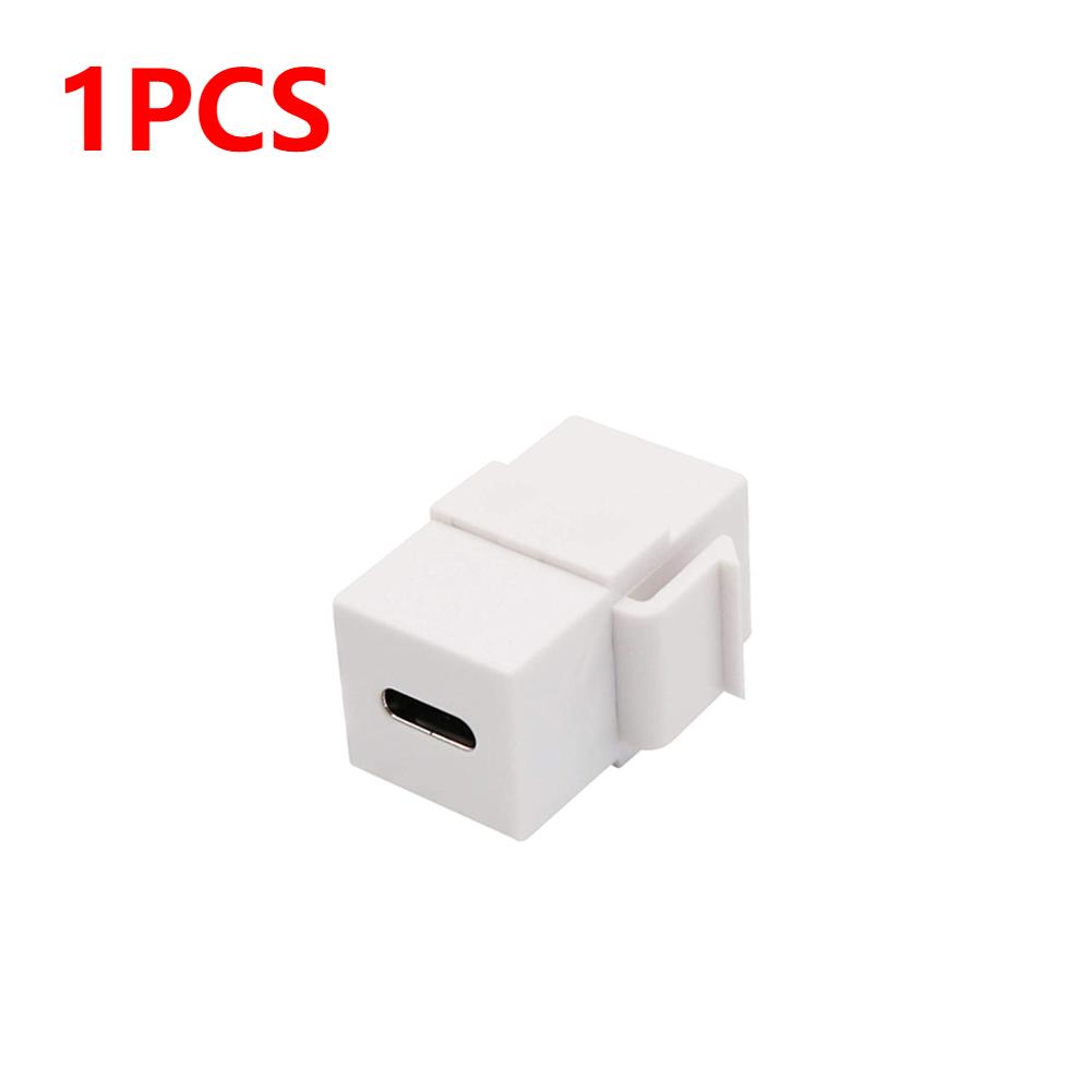1-3X USB 3.1 Type C Keystone Гнездо-Гнездо Соединитель Вставки Разъем Порт Кабеля Удлинитель для Настенной Панели Розетки