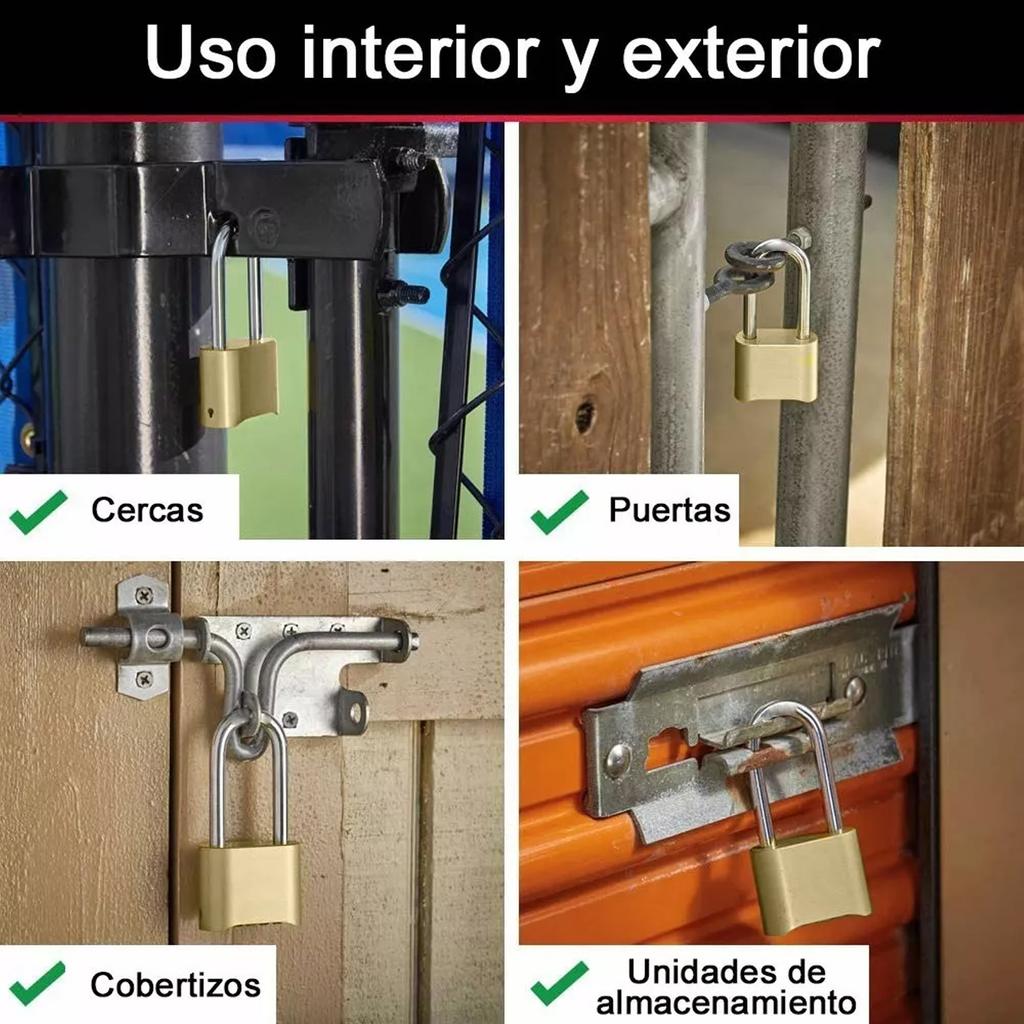 4 Digit Combination Padlock Weatherproof Resettable Heavy Duty Combination Padlock for Outdoor