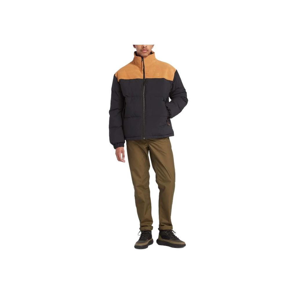 Timberland Мужская куртка с цветным блоком, воротником-стойкой, застежкой-молнией и длинным рукавом, черная TB0A6G2N001