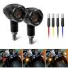 Motorcycle LED Turn Signal Light Mini Bullet Moto Indicators Stop Light Led Amber Warning Lamp Blinker Light 12V for Harley Honda Suzuki Kawasaki
