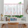 New Embroidery Printed Window Screen Polyester Door Curtain Partition Curtain Bedroom Balcony Kitchen Modern Minimalist Small Short Curtain
