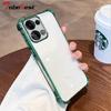 Clear Transparent Shockproof Plating Silicone Case For OPPO Reno 13 Pro 13F 5G Soft Back Cover