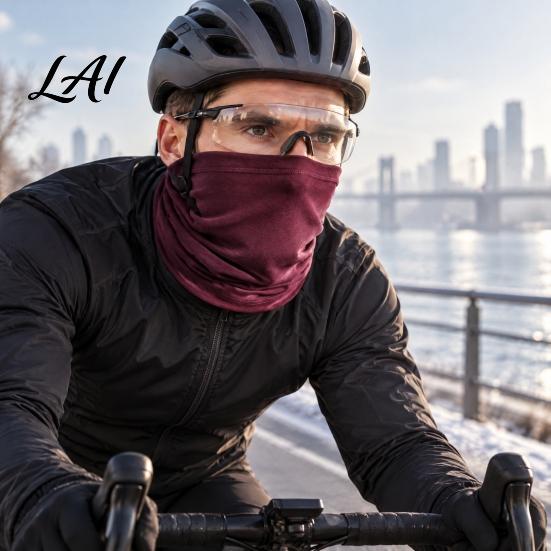 Thick Face Scarf Neck Gaiter Mask for Cycling Winter Velvet Skiing Mask Guard Windproof Cold Weather Thermal Cover Men Women