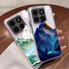 Прозрачный чехол для телефона с узором «Живописные горы» для Xiaomi Poco X6 X7 M6 Pro 4G, противоударный, прозрачный, мягкий силиконовый защитный чехол