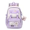 High-Capacity Colorblock Backpack for Girls - Lightweight, Spine-Support, Ideal for Middle & High School Students