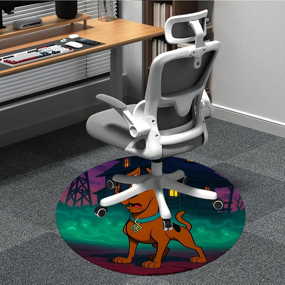 1pc Scooby-Doo Chair Carpet for Office Non-Slip,Machine Washable Rug for Office, Room - Holiday Decor - Machine Made yy251017280