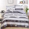 WTEMPO 4 PCS Bedding Set Breathable Bed Cover Skin-friendly Cotton Bed Decoration