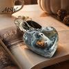 Holiday Themed Party Supplies Halloween Ghost Keychain, Spooky Pumpkin Keyring Pendant, Fun Gift Ideas Cute Heart Bag Charm for Backpacks, Handbags,