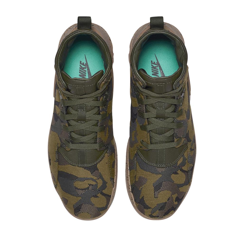 Nike Koth Ultra Mid JCRD Camo Pack - Militia Green Мужские Кроссовки Пустынный Камуфляж Углеродно-Зеленый 806972-233