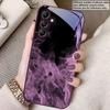 Синий узор с дымом Для Samsung A 20 30 22 23 24 25 26 31 32 33 34 35 42 50 51 52 53 54 55 56 70 71 72 73 5G стеклянный чехол для телефона