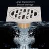 304 Stainless Steel Square Shower Drain Copper Core Floor Drain Square Floor Drain  For Backyard