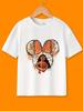 MINISO Официально авторизованная Disney футболка с коротким рукавом Минни Мауи Моана с принтом для девочек и мальчиков милый принт детская одежда мультяшная аути
