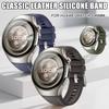 Silicone Strap for Huawei Watch 5 46mm No Gaps Leather Band for Huawei Watch 5 46mm Business Quick Release Band