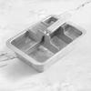 Stainless Steel Ice Cube Tray with Lever Handle Large Cubes Mold Whiskey Cocktail Ice Maker Vintage Inspired Kitchen Bar Essential