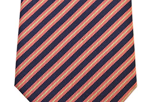 Галстук полосатый узор шелковый галстук ширина меч egg20s006 оранжевый [Gaga Milano] мужской галстук/узкий (Размер 7см) АПФ1518-11