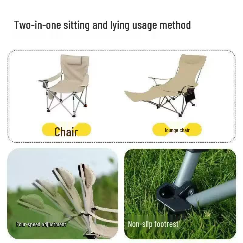 Zhaogang Baba Outdoor Folding Recliner with Leg Rest
