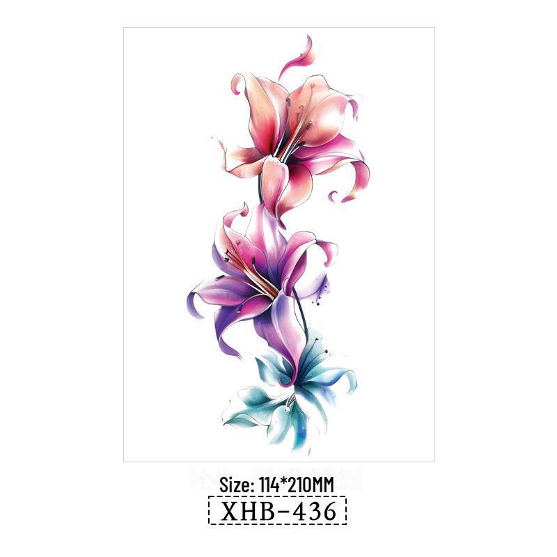 3D реалистичные временные татуировки-наклейки с изображением бабочек, тигров и змей