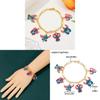Stitch Cartoon Charm Bracelet For Girls With Zinc Alloy Finish Perfect For Friendship Gift