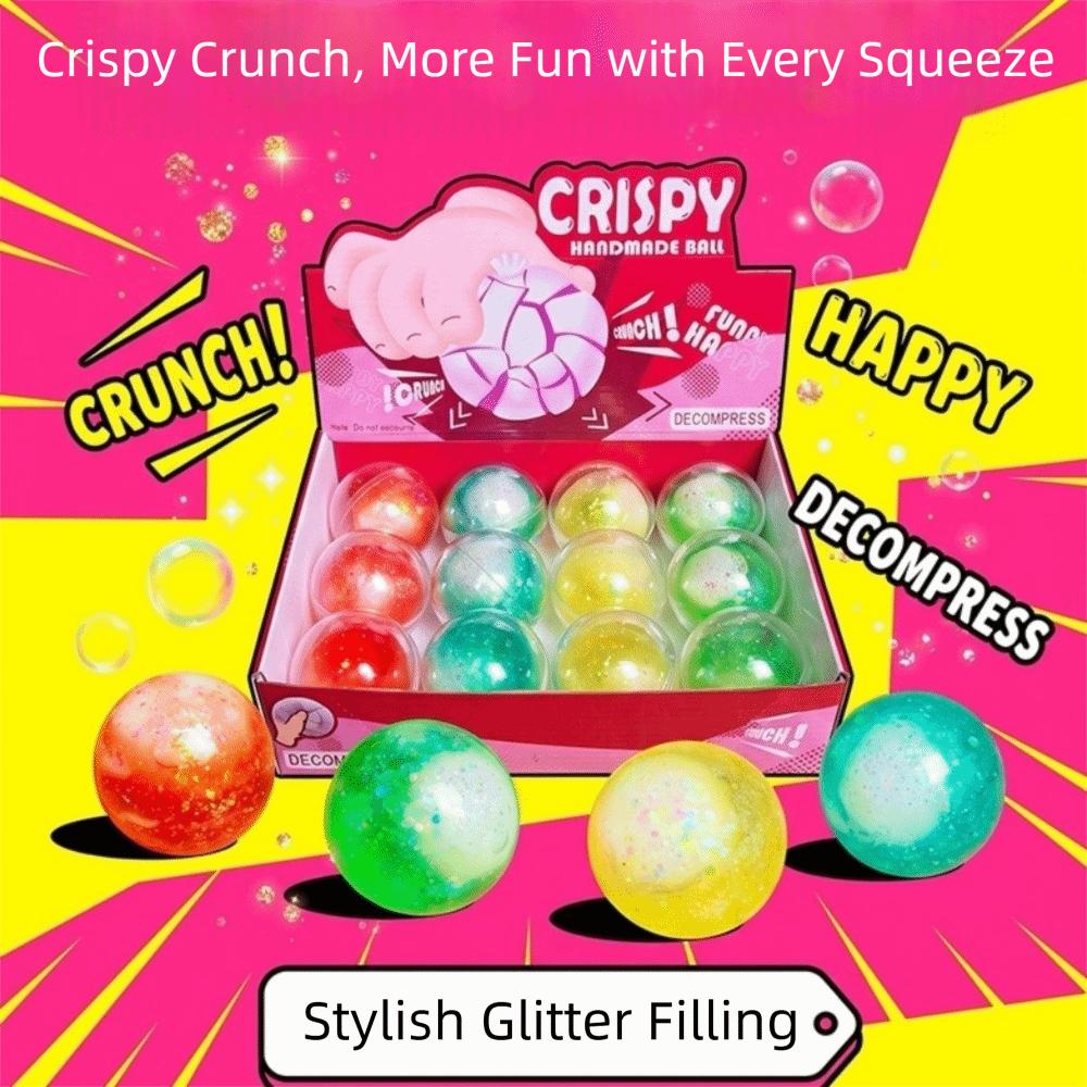 Slow Rebound Crystal Clay Crispy Squishy Squeezing Crunchy Sound Toy Squishy Fidget Toy Student