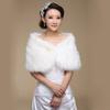 Bridal Shawl Cheongsam Wedding Dress Cloak Autumn/Winter Warm Plush Pearl Ball Small Vest Cloak