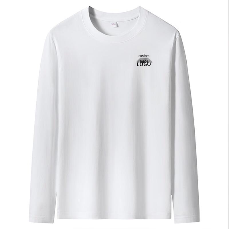 Men's Pure Cotton Custom Logo Long-Sleeve Sweatshirt
