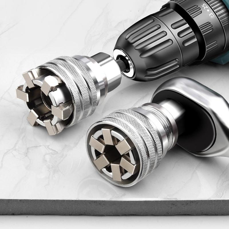 Универсальная втулка 3/8 дюйма, 10-19 мм, регулируемая шестигранная универсальная головка, динамометрический ключ с трещоткой, гаечный ключ, инструмент для ремонта