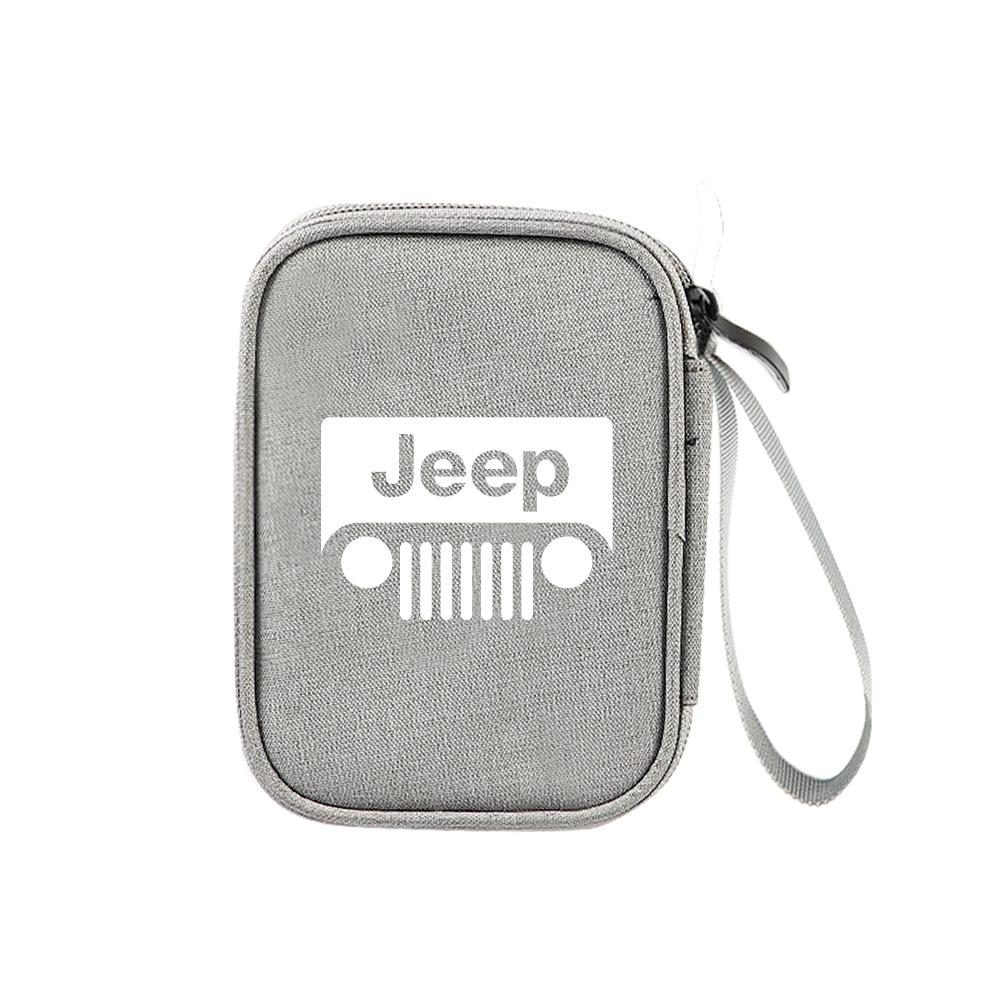 Multifunction Car Storage Bag Key Case USB Organizer Stowing Tidying Acceccories For Jeep JPB Renegade Wrangler Compass Cherokee