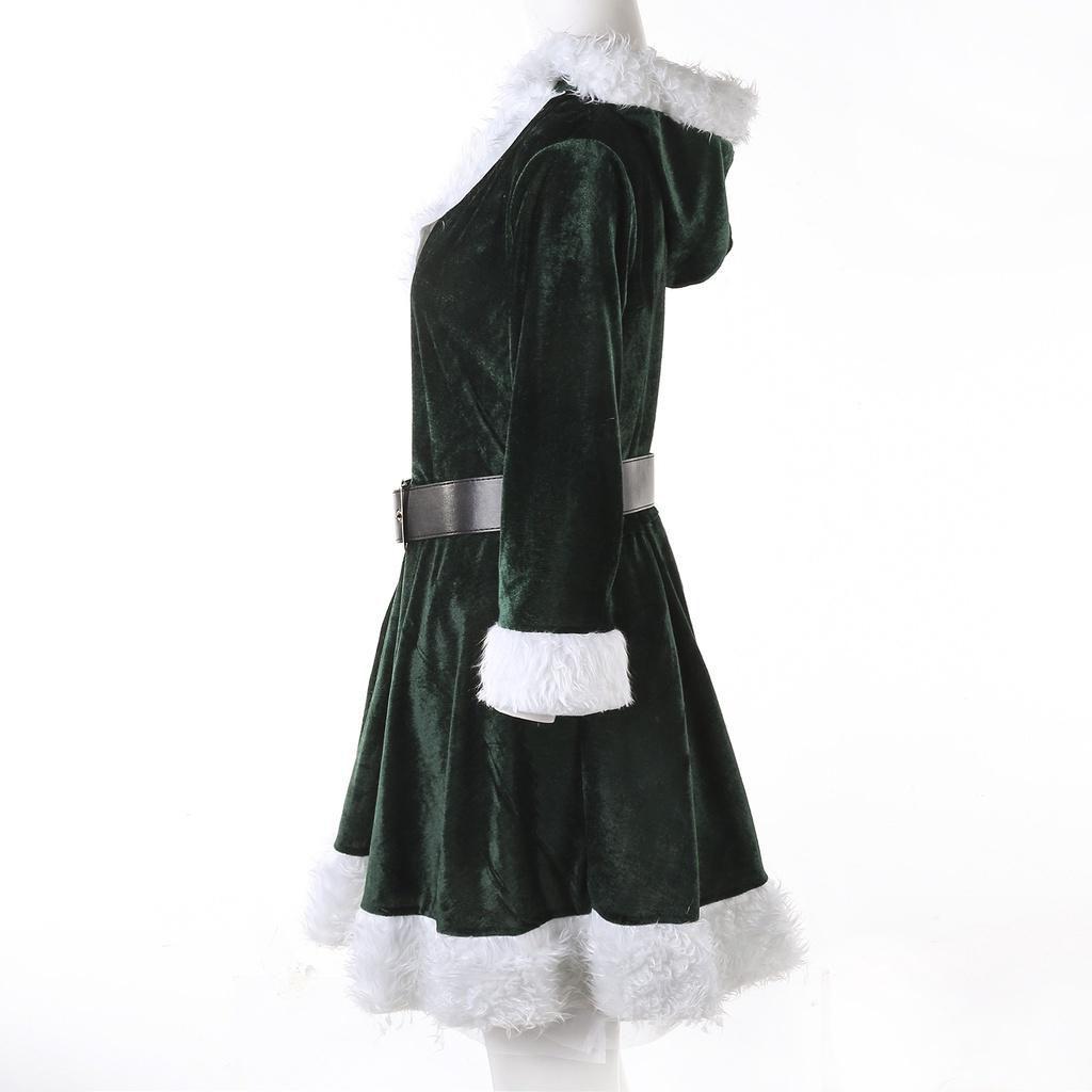 Мисс Клаус платье костюм женское рождественское нарядное праздничное платье сексуальные наряды Санта-Клауса толстовка Санта-Клаус Милая костюмы для косплея