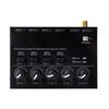 Ultra Low-Noise 4-Channel Line Mixer Mixer USB Powered Mixer for Electronic Instruments, Mobile Phones