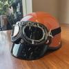3C Certified Breathable Retro Motorcycle Helmet - Unisex Summer Half Cap for Electric Cars and Harley Riders