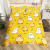 Cute Duck 2/3 Piecebedroom setChildren'sGift Teenagers adulteMicrofibre Double Bed Single Bed Duvet Cover with Zip Room Decor
