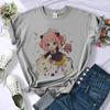 Футболка Spy X Family Женская Винтажная Уличная Одежда Jojifuku Рубашка Вечеринка Cutecore Kawaii Emo Графическая