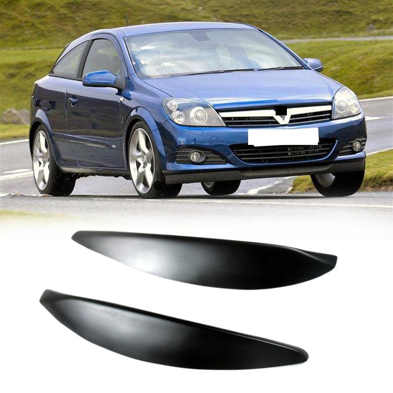 Накладки на передние фары для Opel Vauxhall Astra H MK5 2004 - 2009 2007 2008-A61E