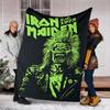 1 шт. Фланелевое одеяло Iron Maiden для улицы, подарок для мальчиков, девочек, взрослых, семьи, друзей