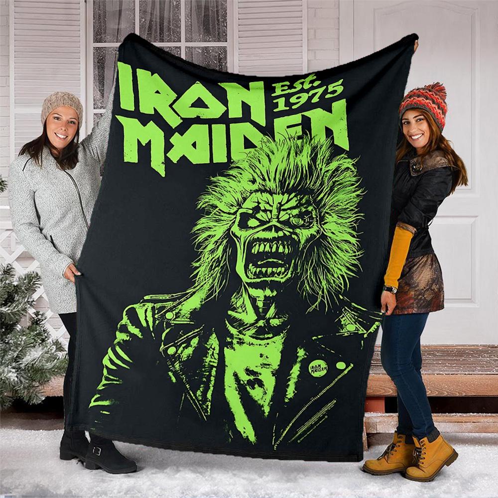 1 шт. Фланелевое одеяло Iron Maiden для улицы, подарок для мальчиков, девочек, взрослых, семьи, друзей