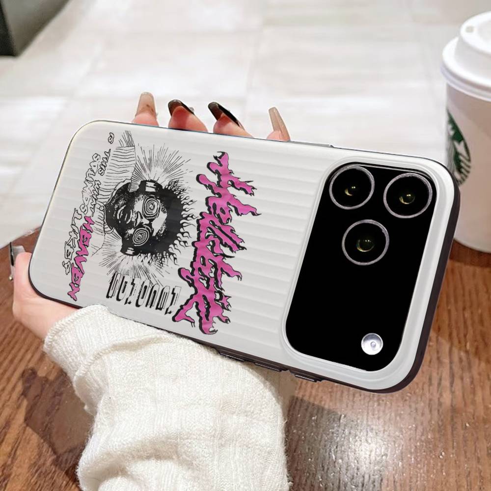 H-HellstarS Fashion Logo For IPhone 17 16 15 14 13 12 11 Pro Max Plus Pro Corrugated Shockproof Matte Phone Cover