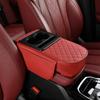 with Cup Holder Car Armrest Pad PU Leather Car Armrest Pillow  Universal