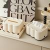 Cloud-shaped Tissue Box Holder with Creamy Finish for Stylish Storage In Living Room or Bathroom