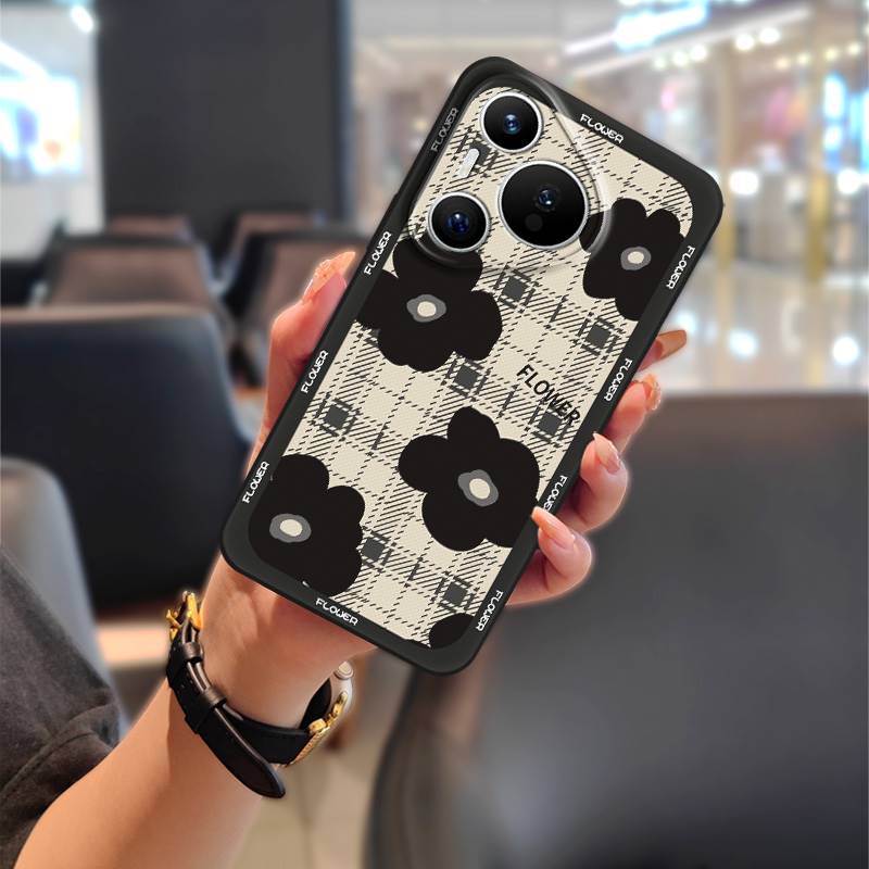 Масляная живопись Пылезащитный чехол для телефона для Huawei P70 Pro/Pura 70 Pro+ Ударопрочный ТПУ Прочный Мультяшный Полная защита Мягкий чехол