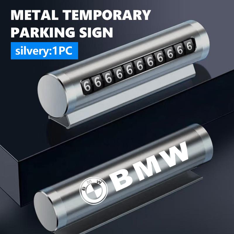 Phone Number Plate Temporary Parking Card Stickers Rotate Park Stop For BMW Performance X1 M3 M6 F01 F02 E34 E36 E60 F10 F20 X6